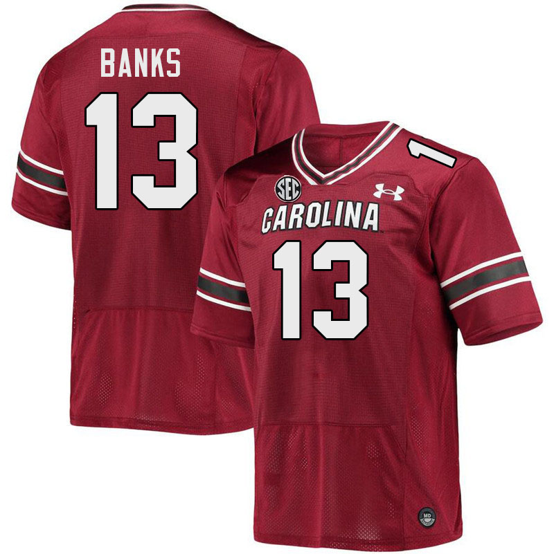 Men #13 Kajuan Banks South Carolina Gamecocks 2023 College Football Jerseys Stitched-Garnet